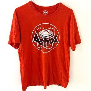 47 Brand Vintage Houston Astros Cooperstown Grit T-Shirt, Size: Large